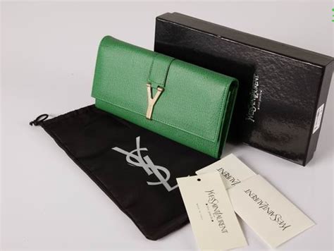 ysl y clutch green|ysl clutch bag saweetie.